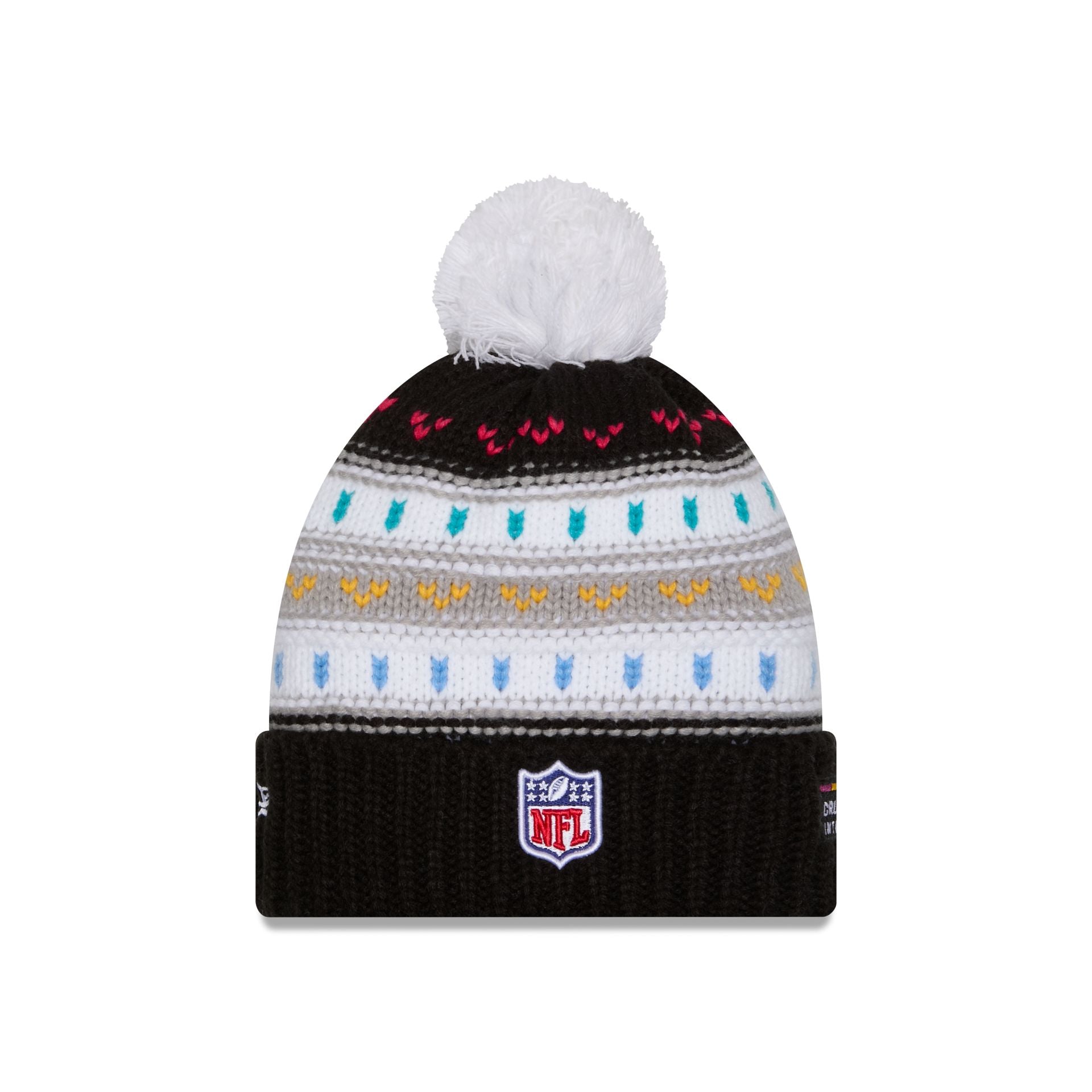 Denver Broncos 2025 Crucial Catch Women's Pom Knit Hat - Image 4