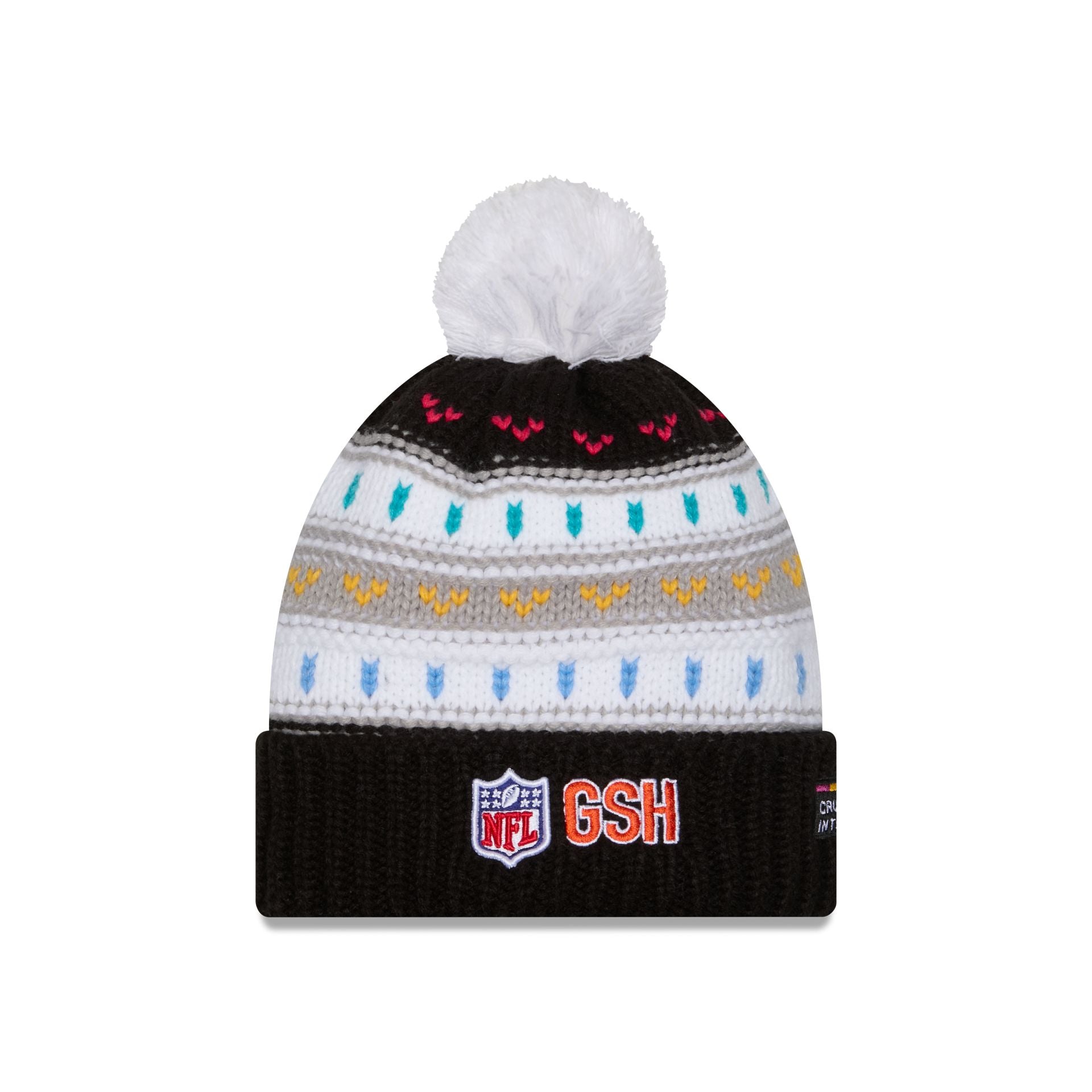 Chicago Bears 2025 Crucial Catch Women's Pom Knit Hat - Image 4