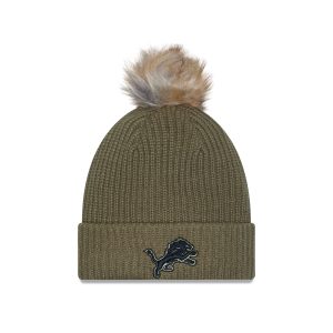 Detroit Lions 2025 Salute to Service Women's Pom Knit Hat