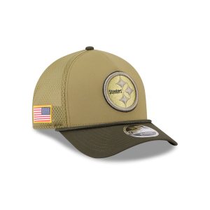 Pittsburgh Steelers 2025 Salute to Service 9FORTY M-Crown A-Frame Trucker Hat