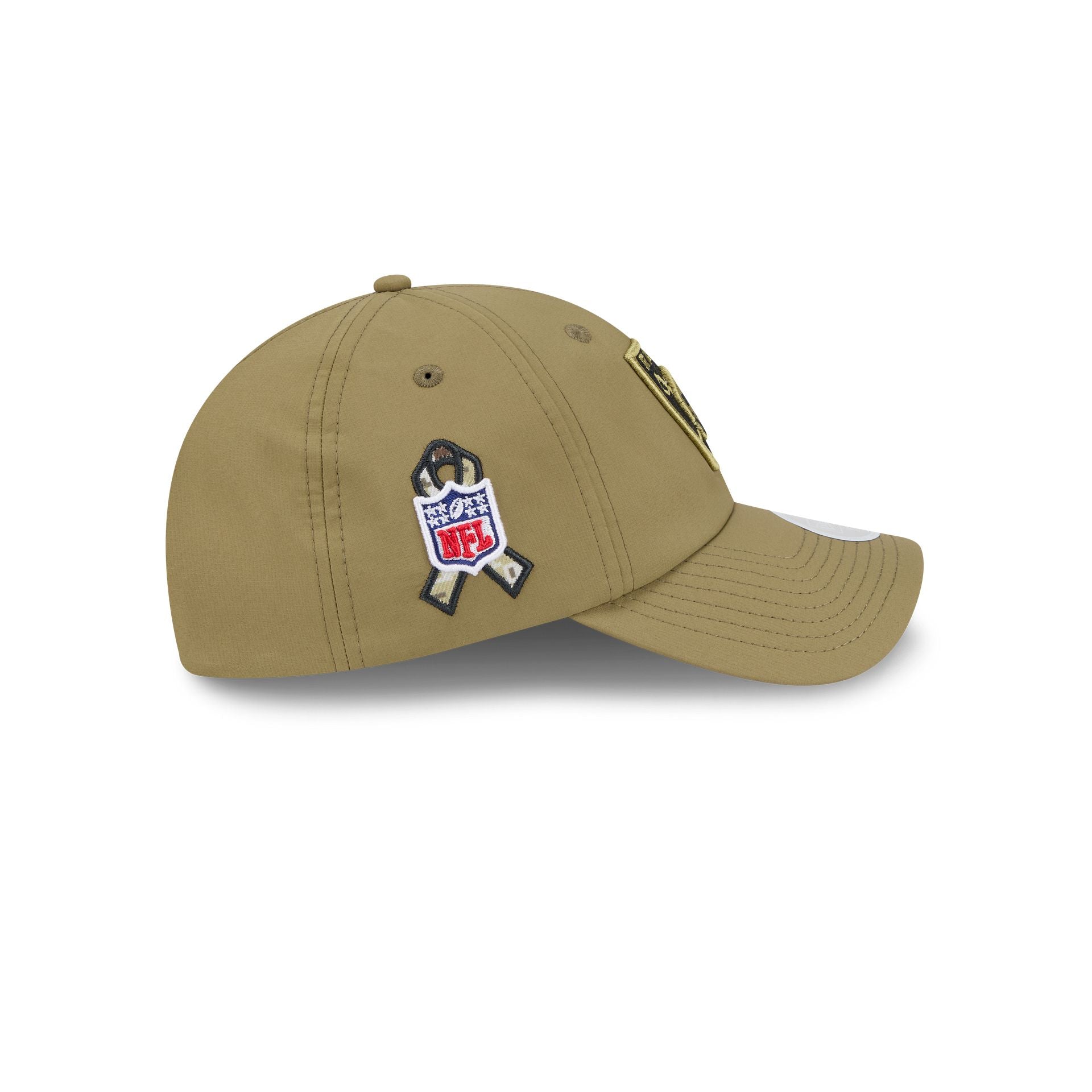 Las Vegas Raiders 2025 Salute to Service Women's Open Back Adjustable Hat - Image 4