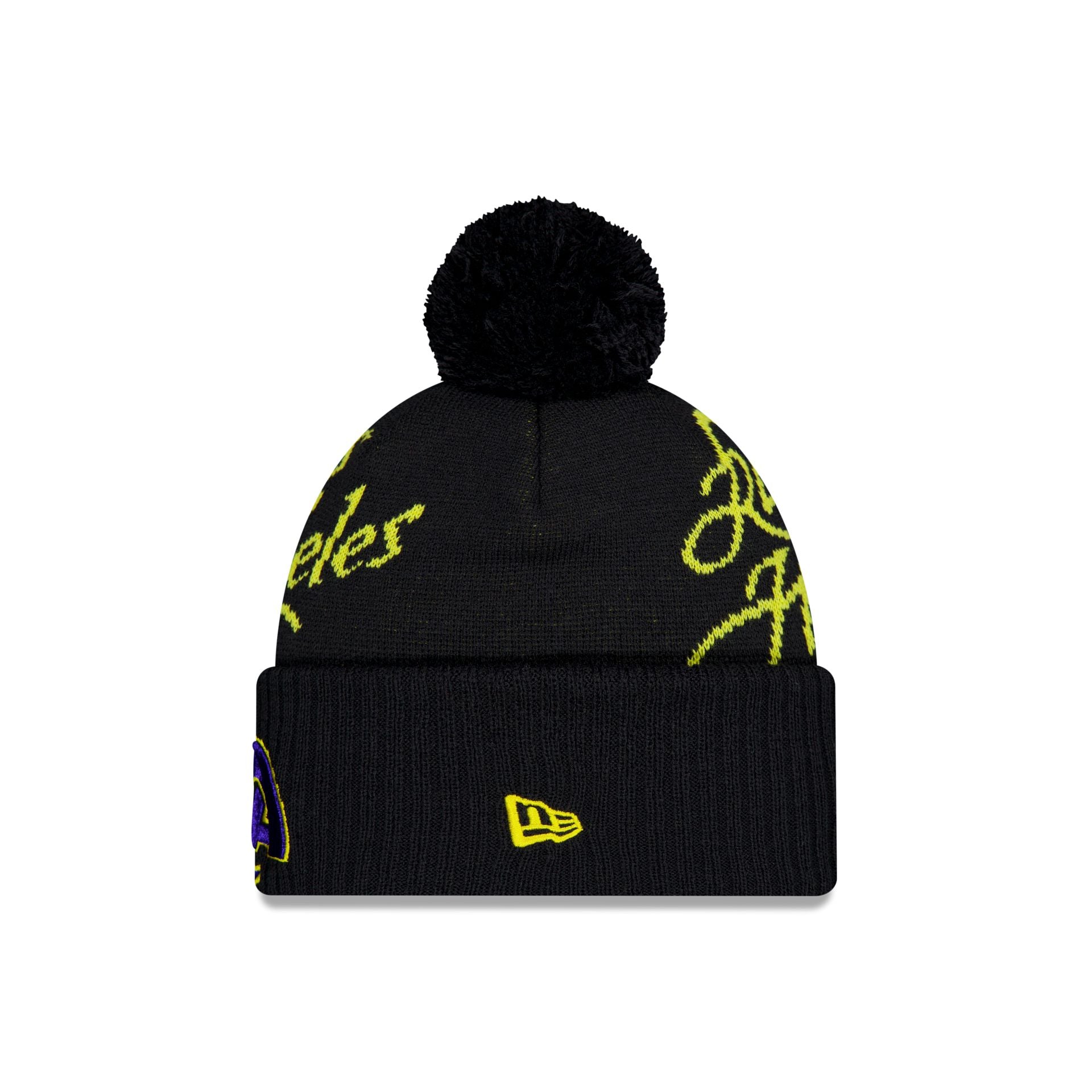 Los Angeles Rams 2025 NFL Rivalries Pom Knit Hat - Image 2