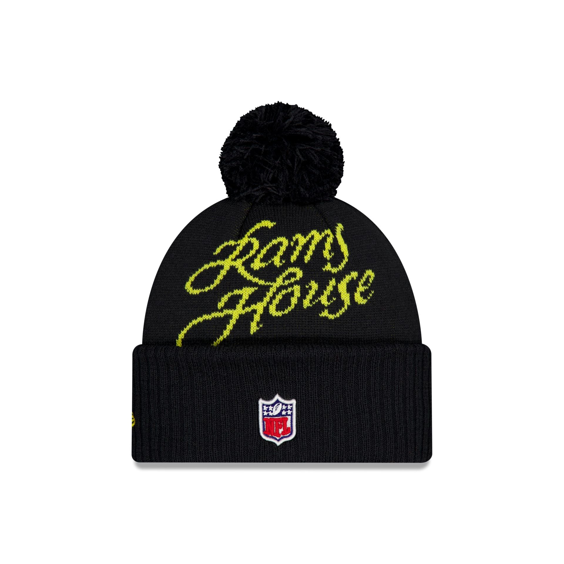 Los Angeles Rams 2025 NFL Rivalries Pom Knit Hat - Image 3