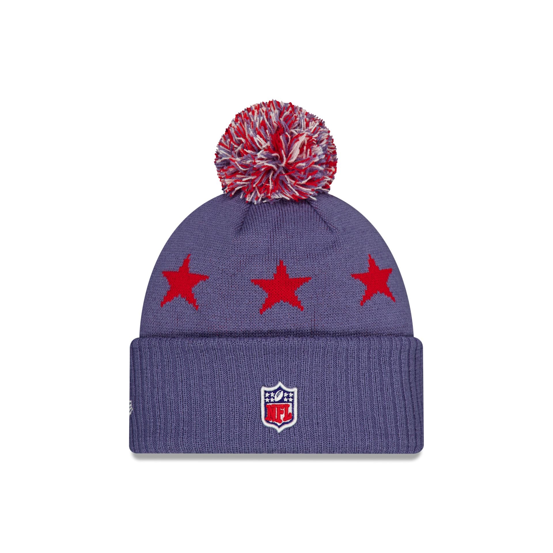 New England Patriots 2025 NFL Rivalries Pom Knit Hat - Image 3