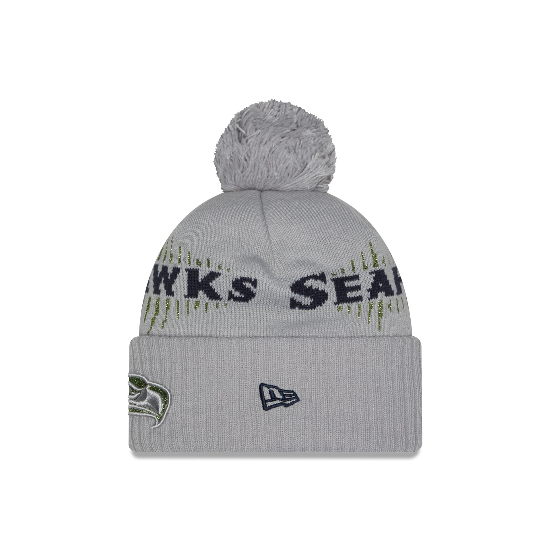 Seattle Seahawks 2025 NFL Rivalries Pom Knit Hat - Image 3