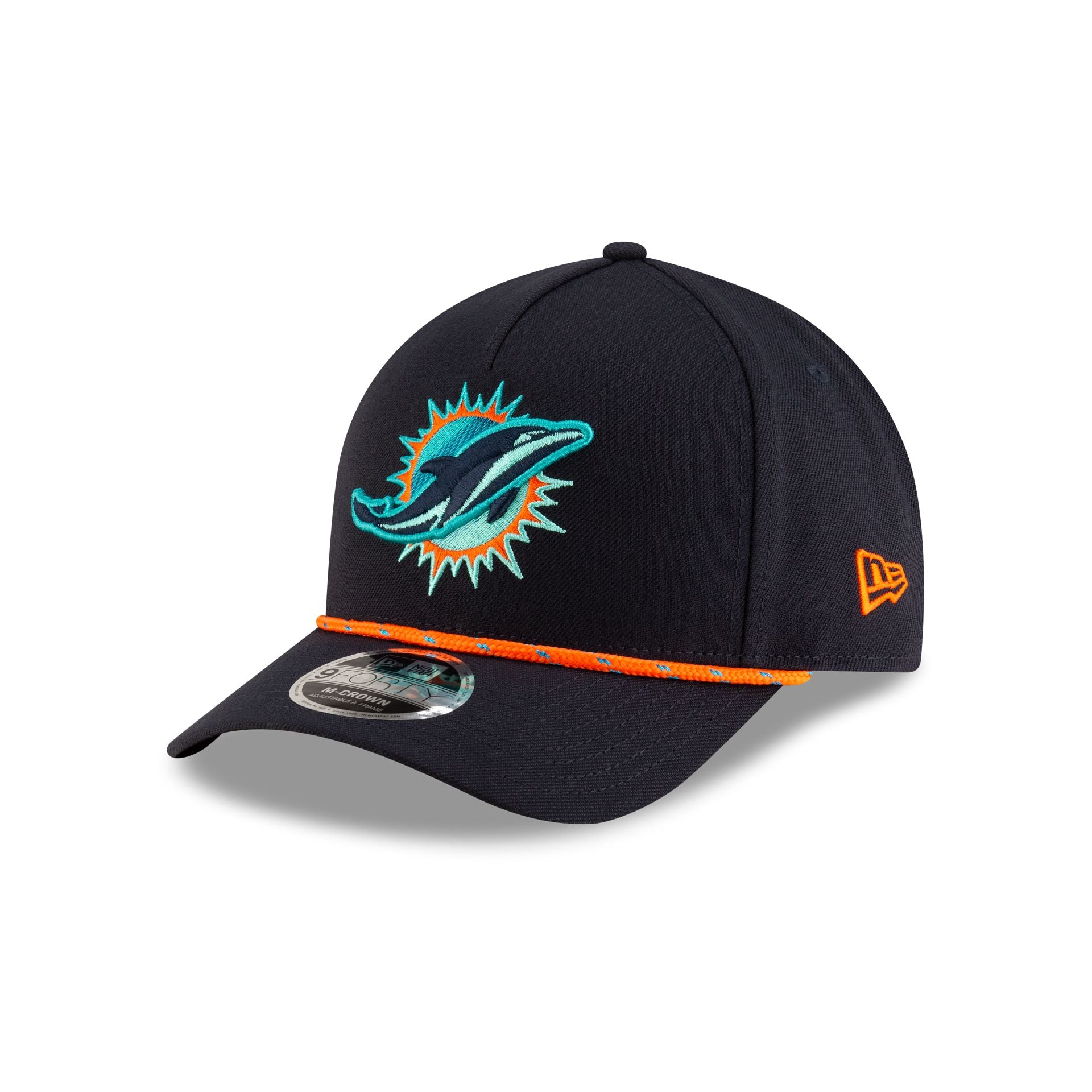 Miami Dolphins 2025 NFL Rivalries 9FORTY M-Crown A-Frame Snapback Hat - Image 3
