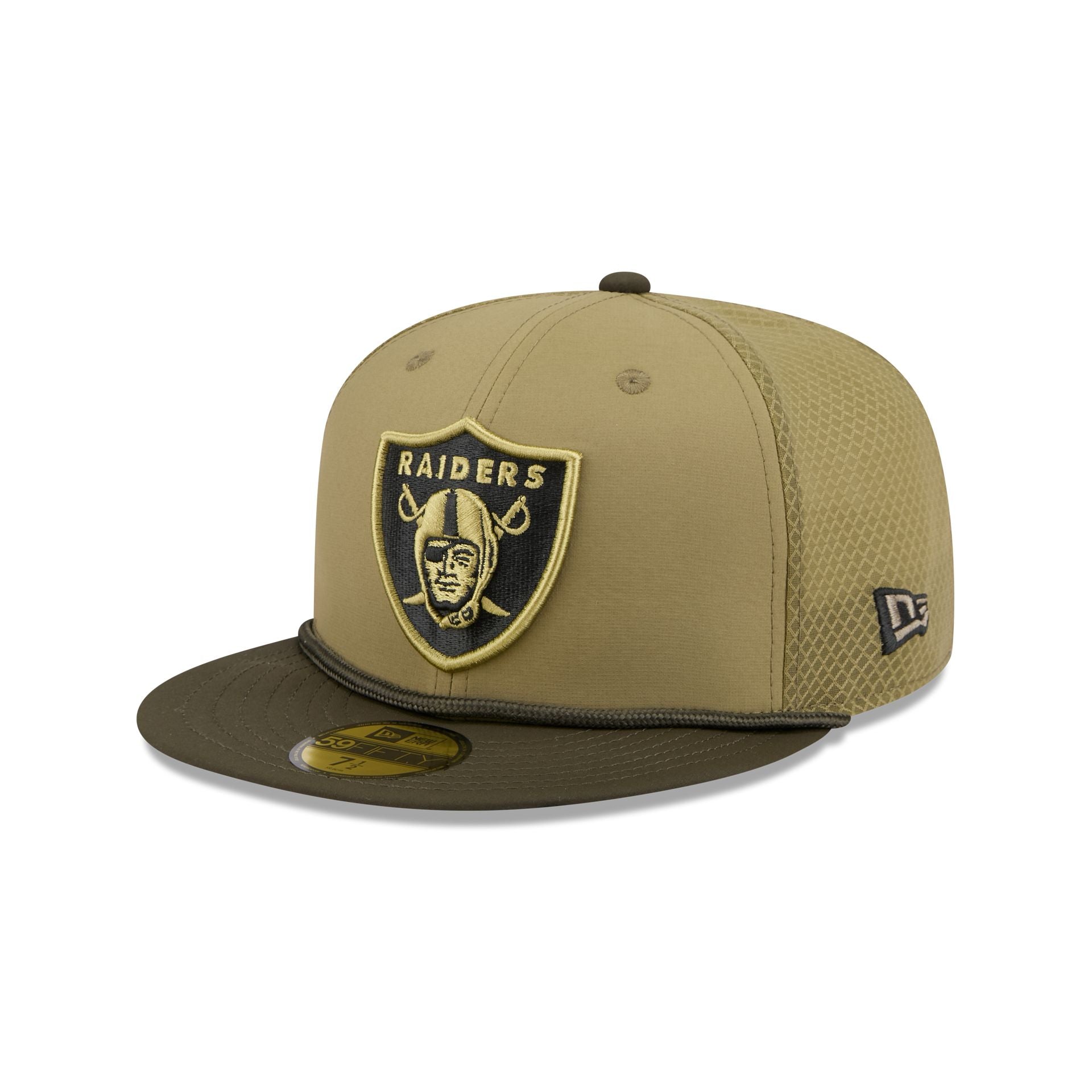 Las Vegas Raiders 2025 Salute to Service 59FIFTY Fitted Hat - Image 3