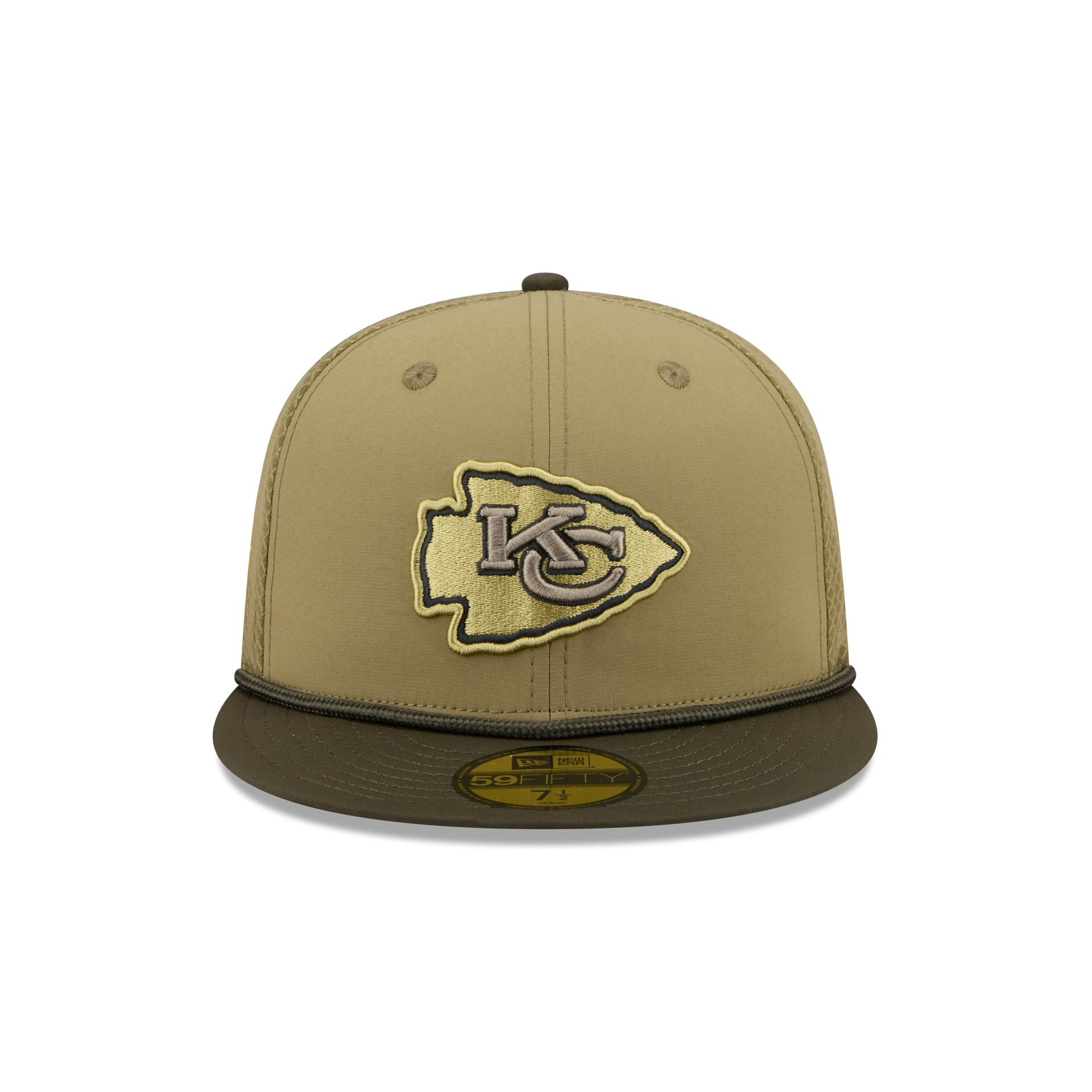 Kansas City Chiefs 2025 Salute to Service 59FIFTY Fitted Hat - Image 2