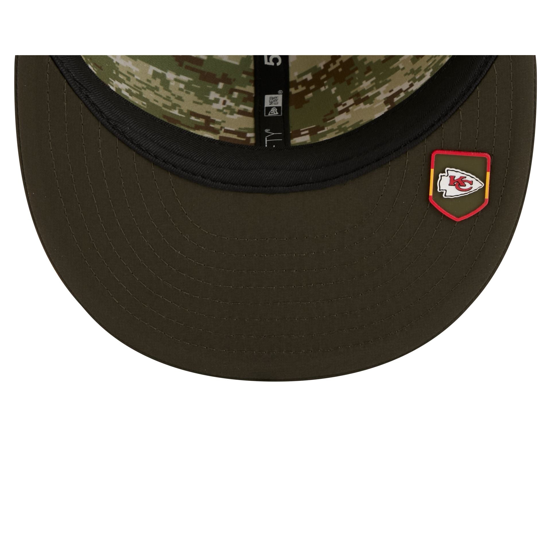 Kansas City Chiefs 2025 Salute to Service 59FIFTY Fitted Hat - Image 7