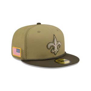 New Orleans Saints 2025 Salute to Service 59FIFTY Fitted Hat
