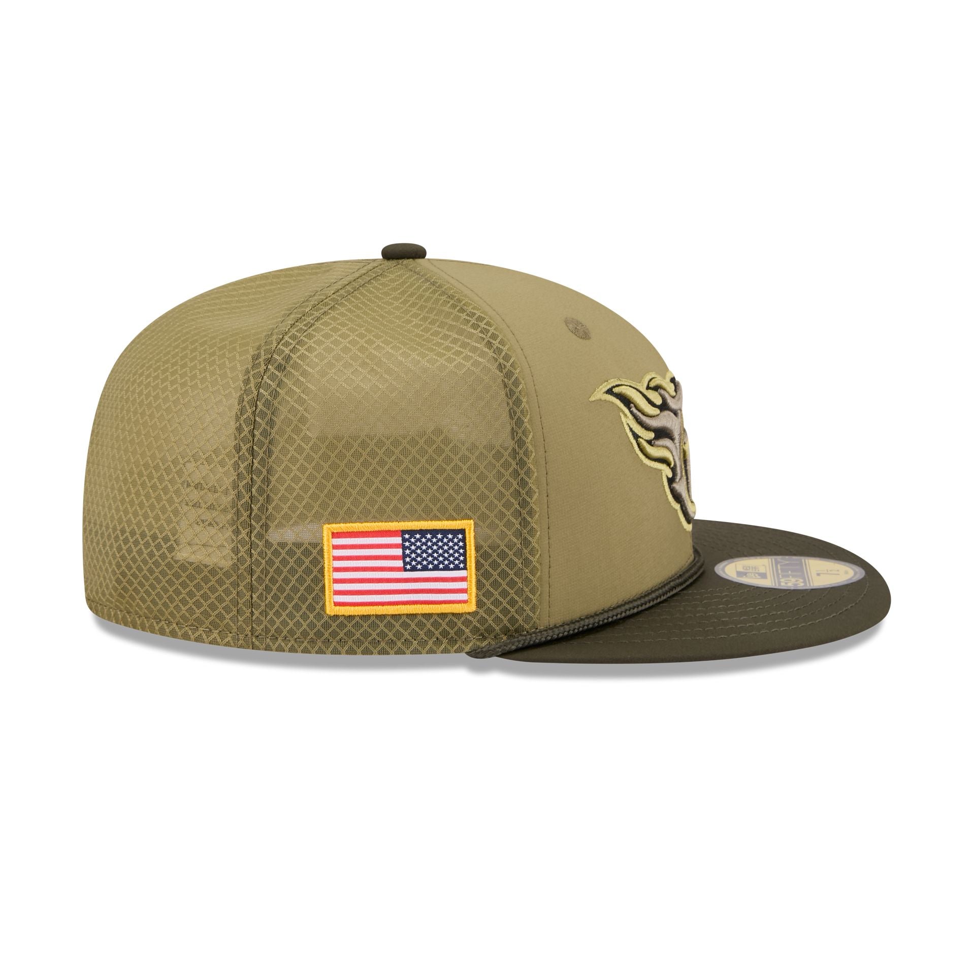 Tennessee Titans 2025 Salute to Service 59FIFTY Fitted Hat - Image 4