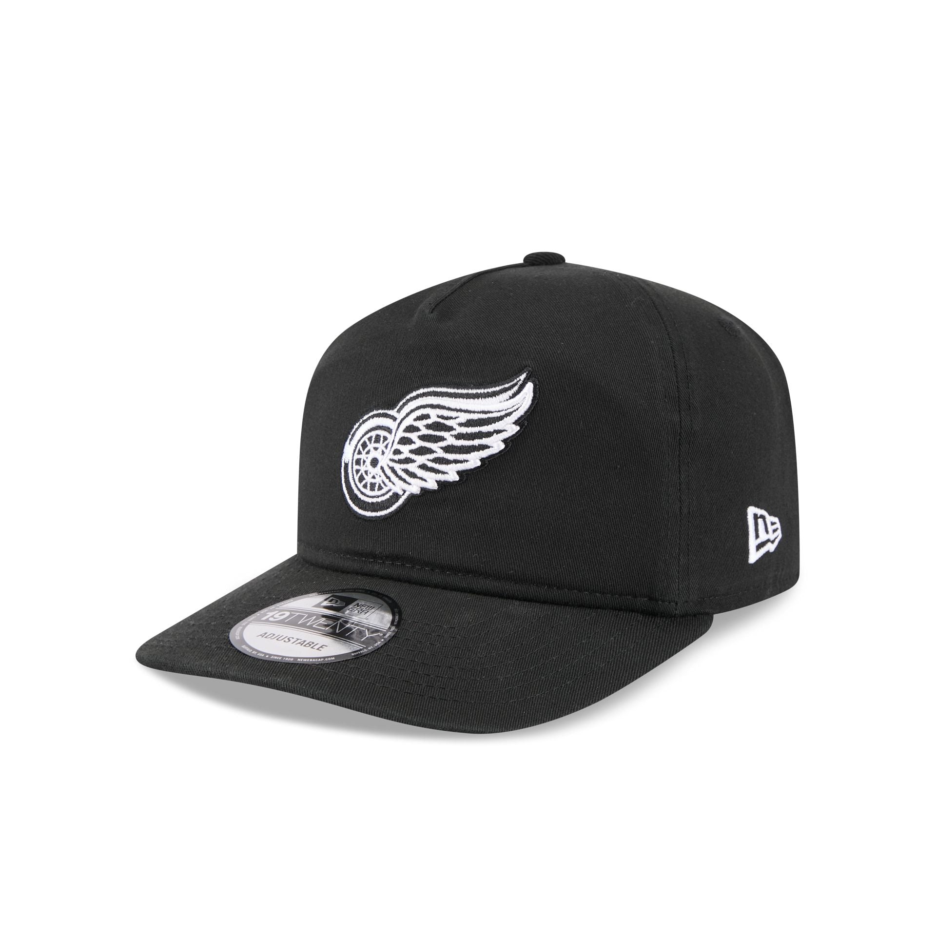 Detroit Red Wings Black and White 19TWENTY Snapback Hat