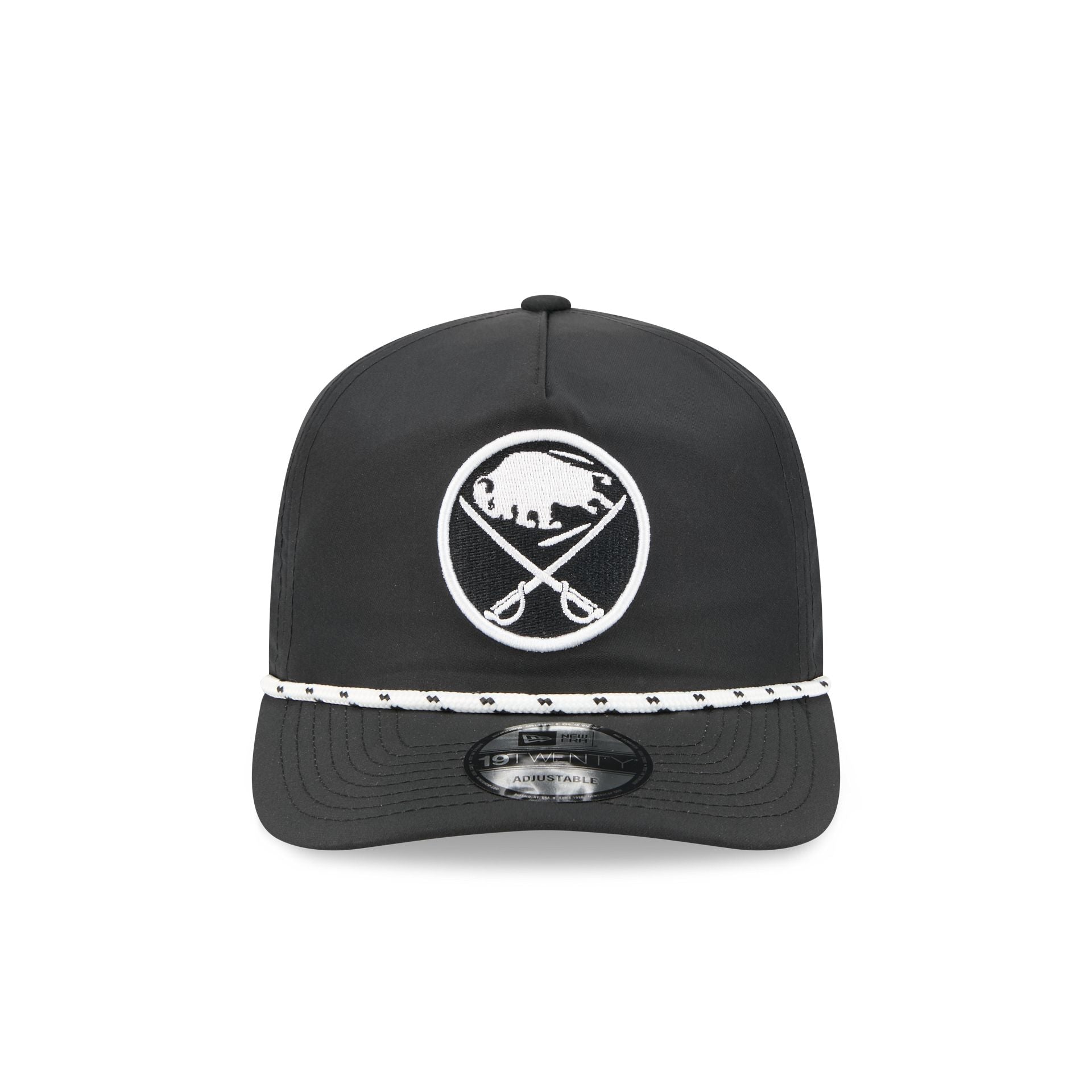 Buffalo Sabres Black and White Rope 19TWENTY Snapback Hat - Image 2