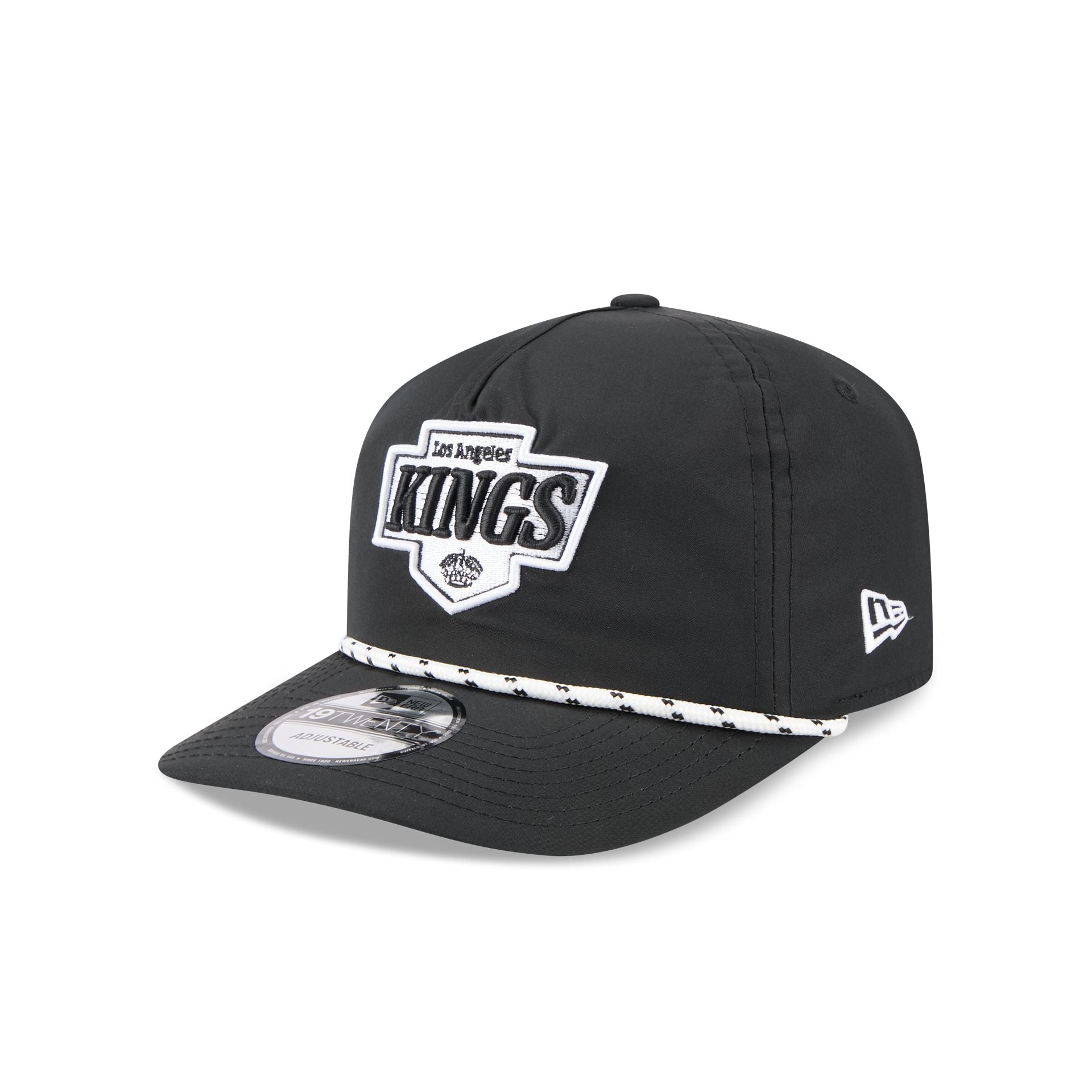 Los Angeles Kings Black and White Rope 19TWENTY Snapback Hat