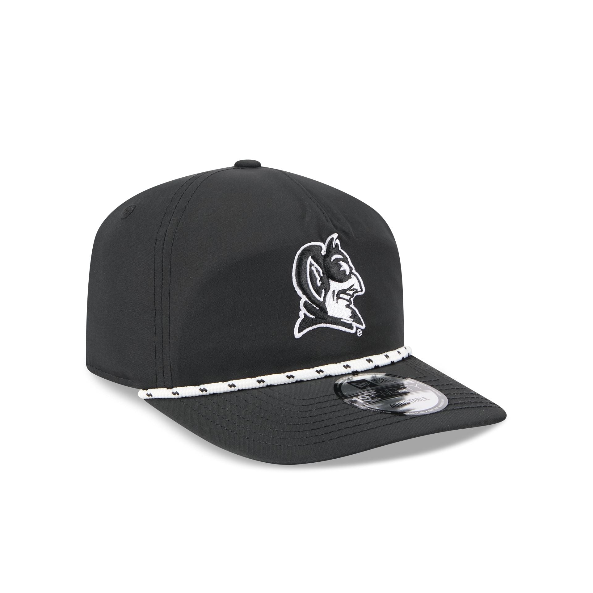 Duke Blue Devils Black and White Rope 19TWENTY Snapback Hat - Image 3