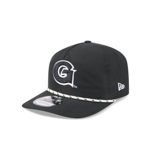 Georgetown Hoyas Black and White Rope 19TWENTY Snapback Hat