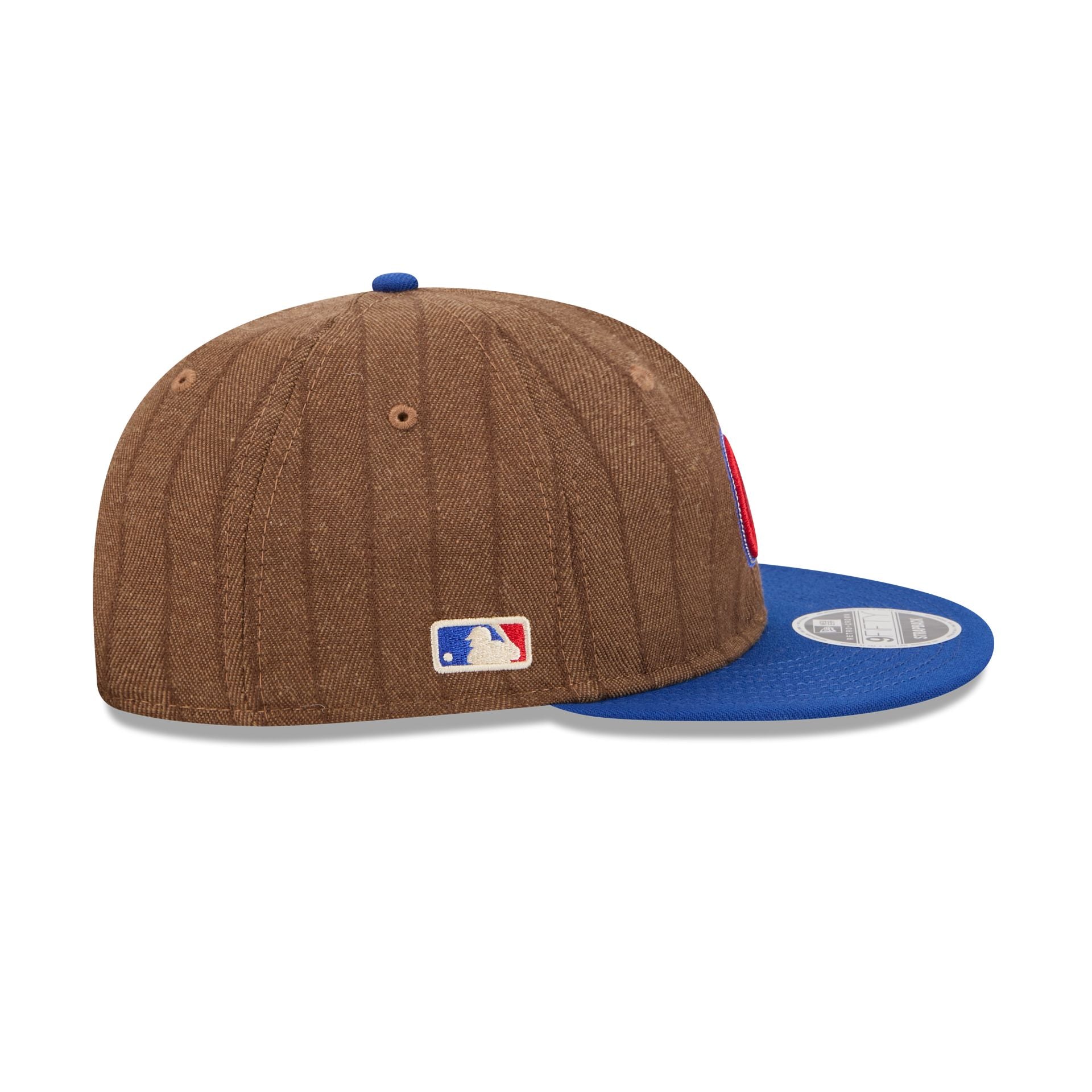 Chicago Cubs Three Looms Wool Pinstripe Retro Crown 9FIFTY Adjustable Hat - Image 4