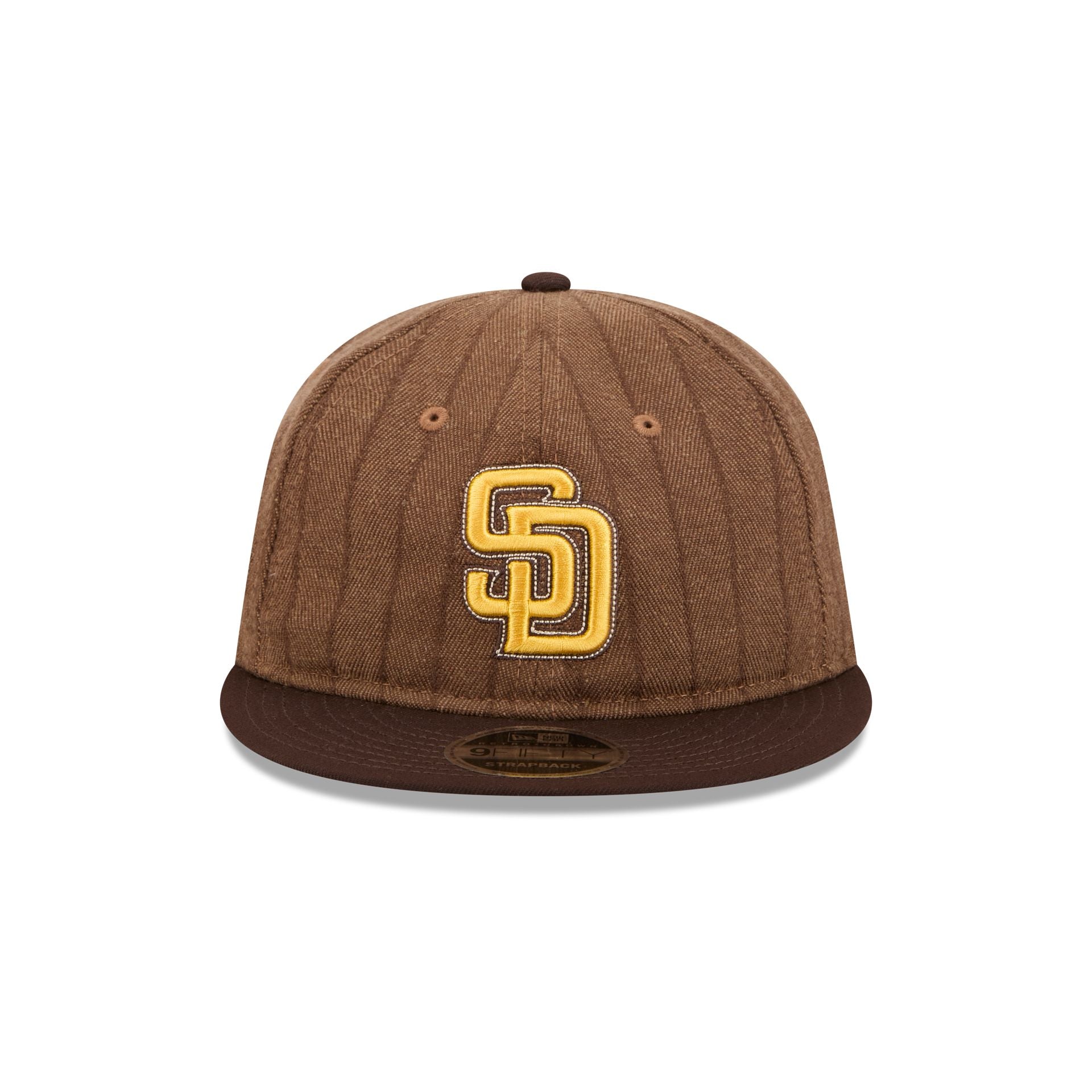 San Diego Padres Three Looms Wool Pinstripe Retro Crown 9FIFTY Adjustable Hat - Image 2