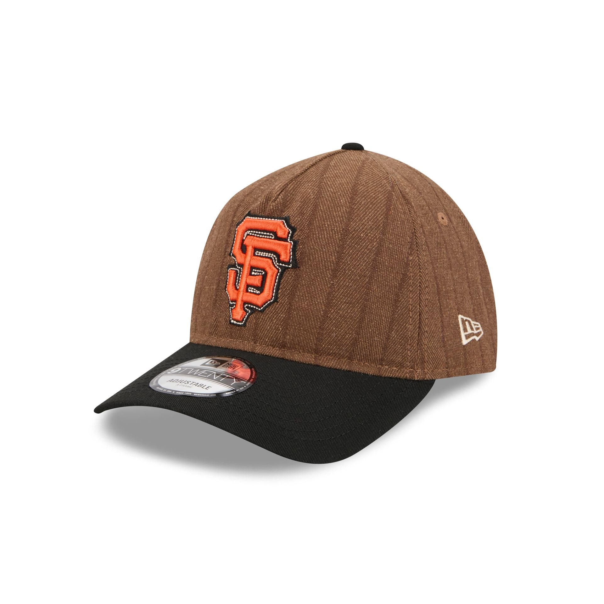 San Francisco Giants Three Looms Wool Pinstripe 9TWENTY A-Frame Adjustable Hat - Image 3
