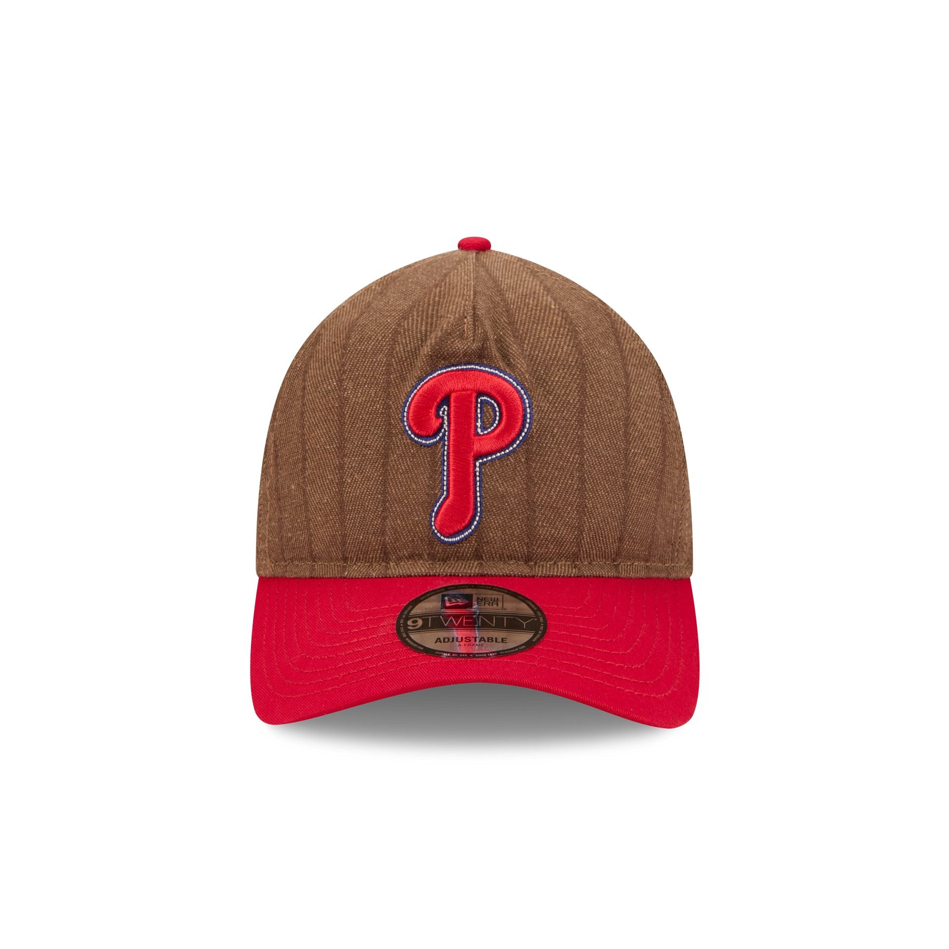 Philadelphia Phillies Three Looms Wool Pinstripe 9TWENTY A-Frame Adjustable Hat - Image 2