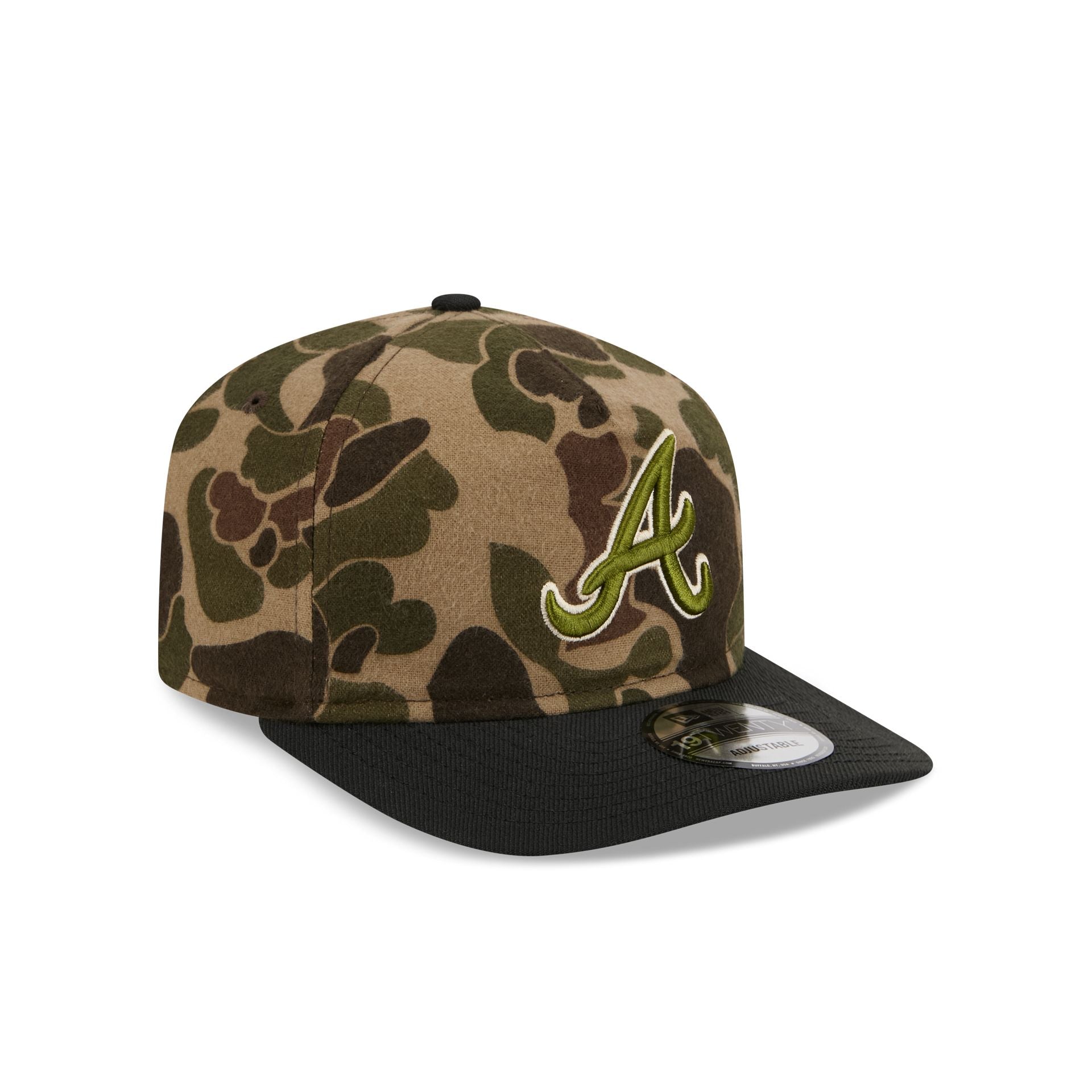 Atlanta Braves Three Looms Wool Duck Camo 19TWENTY Adjustable Hat - Image 3