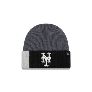 New York Mets Merino Wool Color Block Cuff Knit Hat