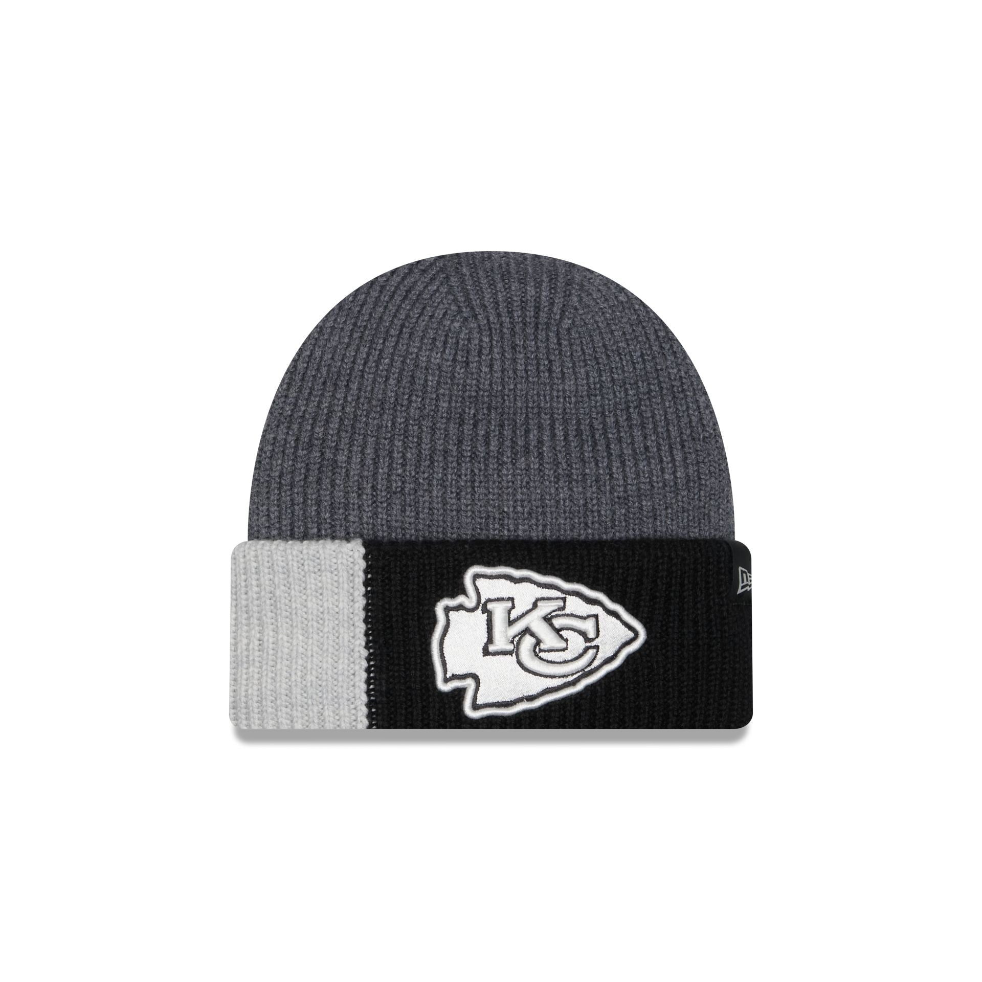 Kansas City Chiefs Merino Wool Color Block Cuff Knit Hat