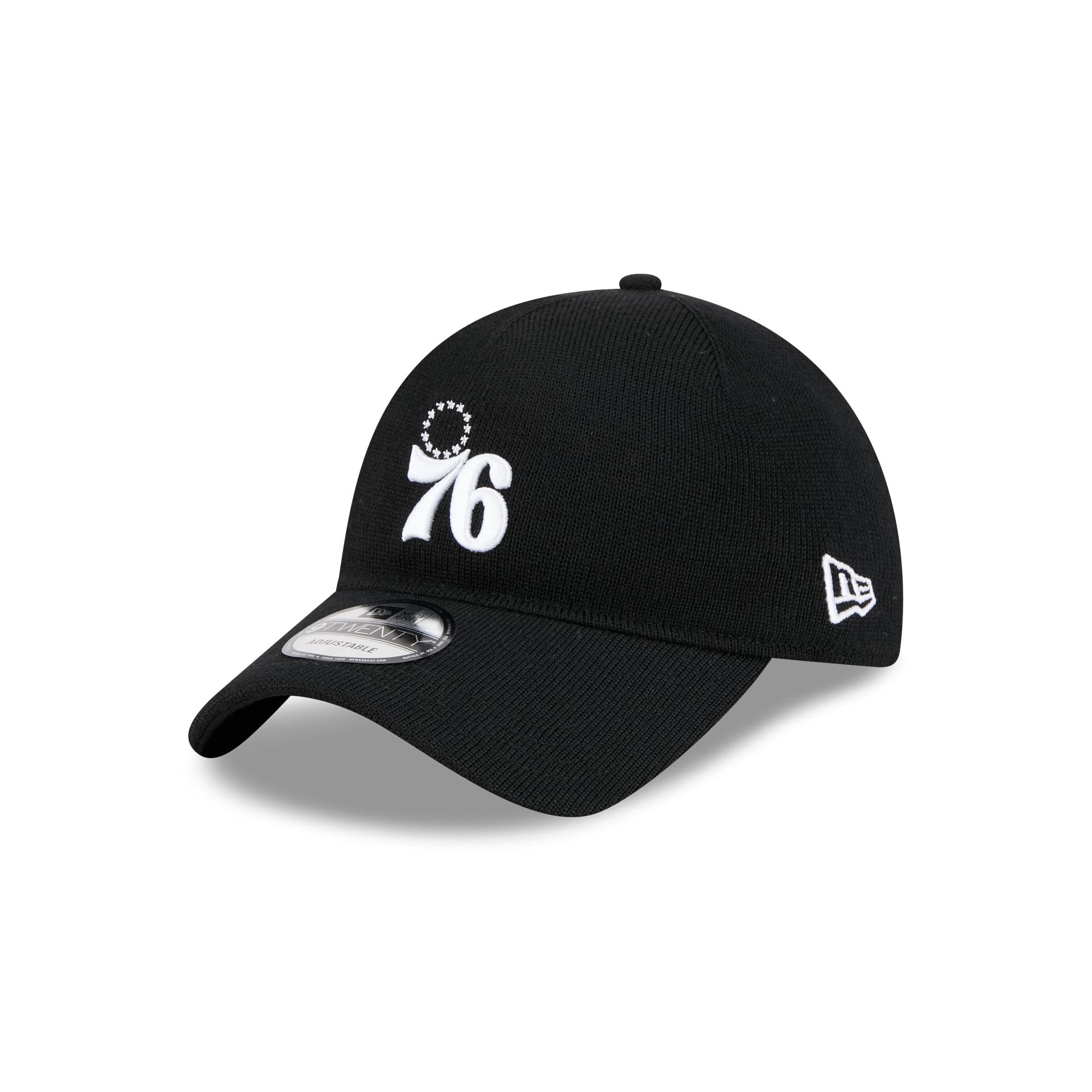 Philadelphia 76ers Merino Wool Black 9TWENTY Adjustable Hat