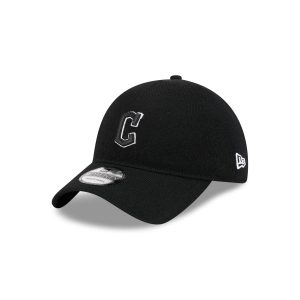 Cleveland Guardians Merino Wool Black 9TWENTY Adjustable Hat