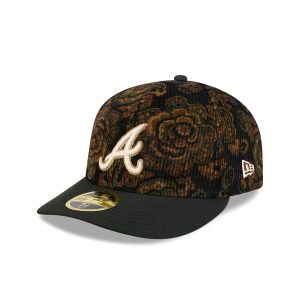 Atlanta Braves Three Looms Floral Cord Low Profile 59FIFTY Fitted Hat