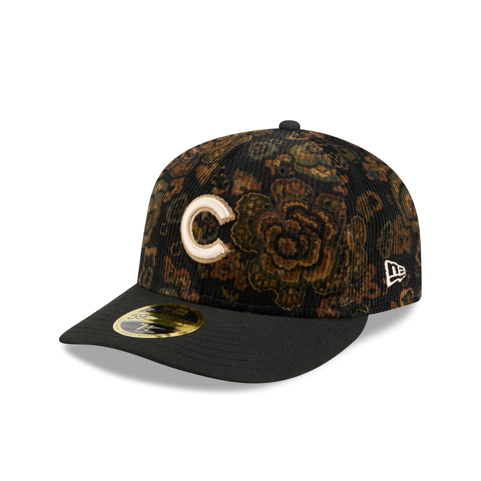 Chicago Cubs Three Looms Floral Cord Low Profile 59FIFTY Fitted Hat