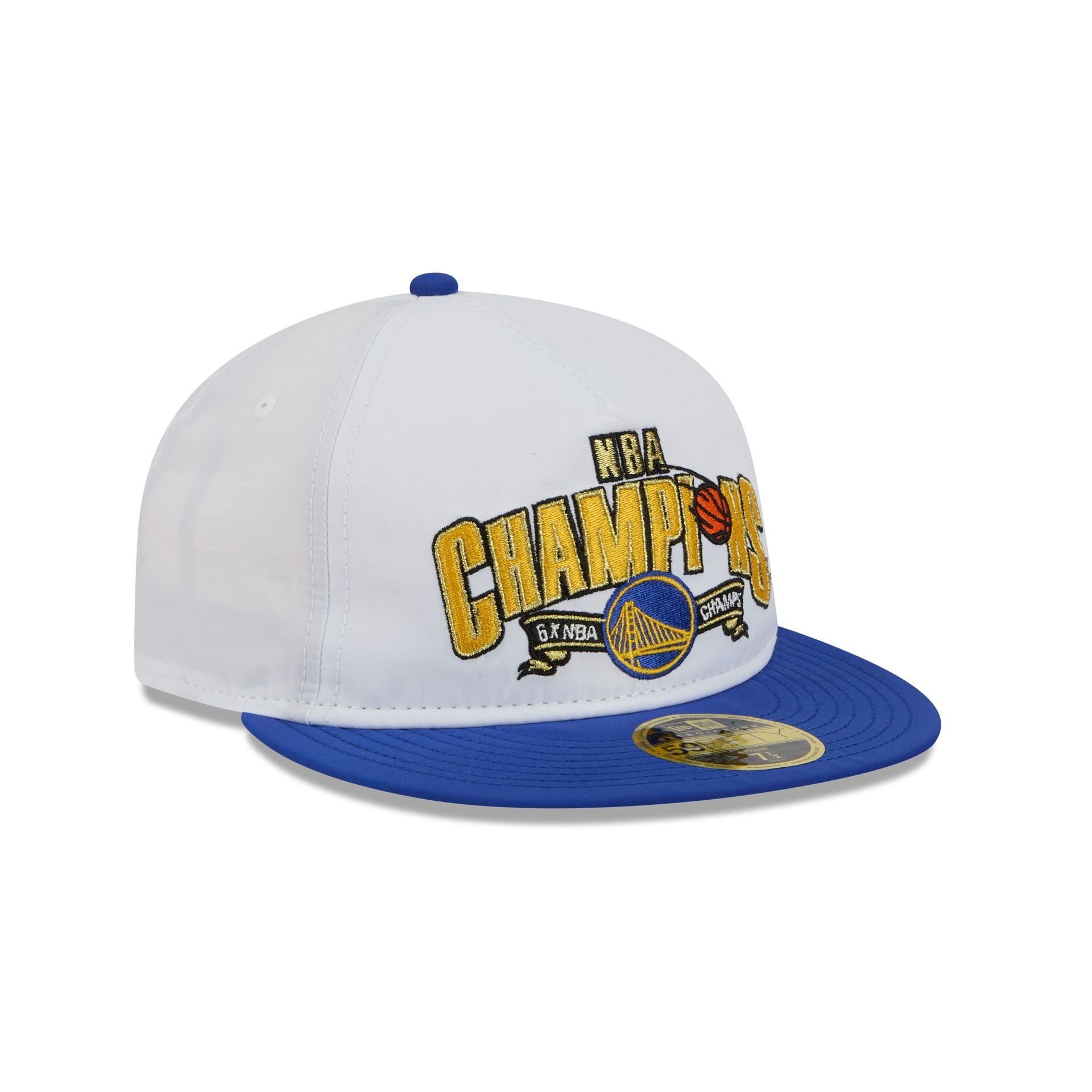 Golden State Warriors Champions White Retro Crown 59FIFTY Fitted Hat - Image 3
