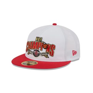 Houston Rockets Champions White Retro Crown 59FIFTY Fitted Hat