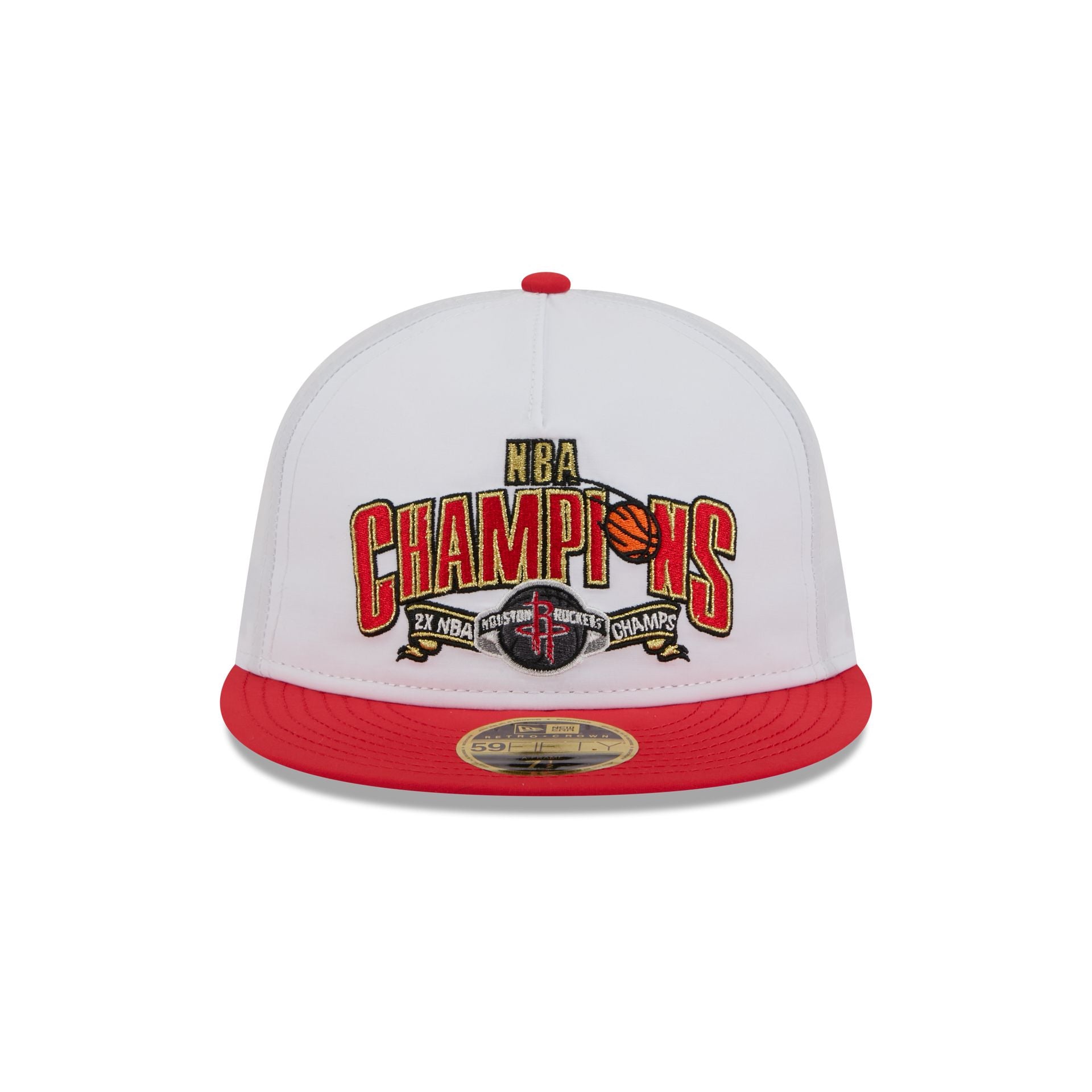 Houston Rockets Champions White Retro Crown 59FIFTY Fitted Hat - Image 2