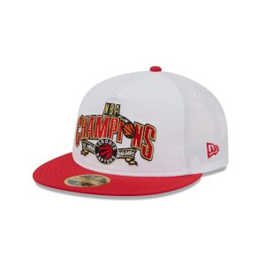 Toronto Raptors Champions White Retro Crown 59FIFTY Fitted Hat
