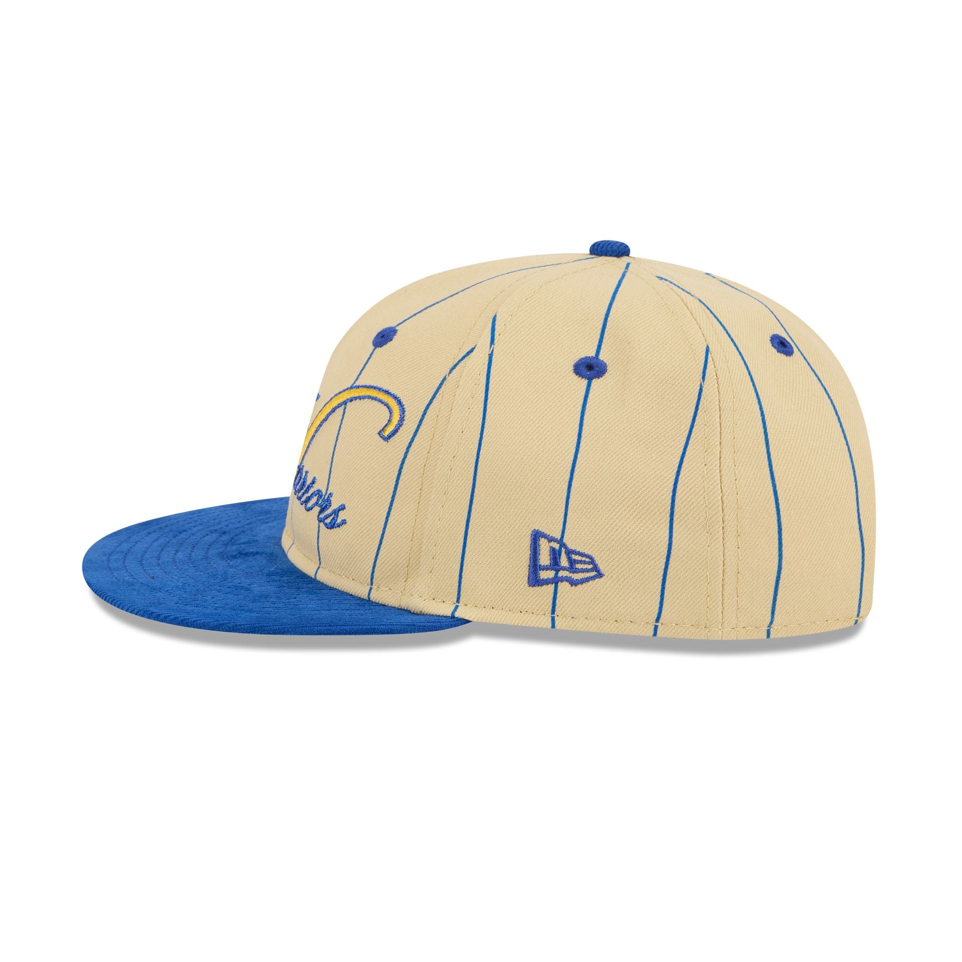 Golden State Warriors Pinstripe Script Retro Crown 9FIFTY Adjustable Hat - Image 4
