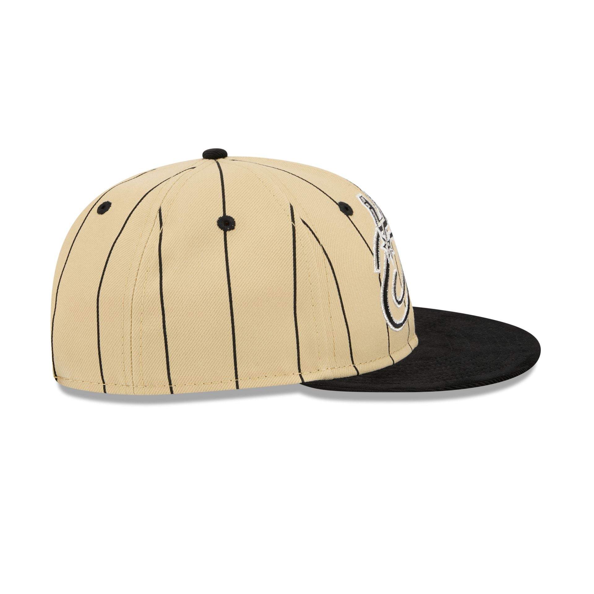 San Antonio Spurs Pinstripe Script Retro Crown 9FIFTY Adjustable Hat - Image 5