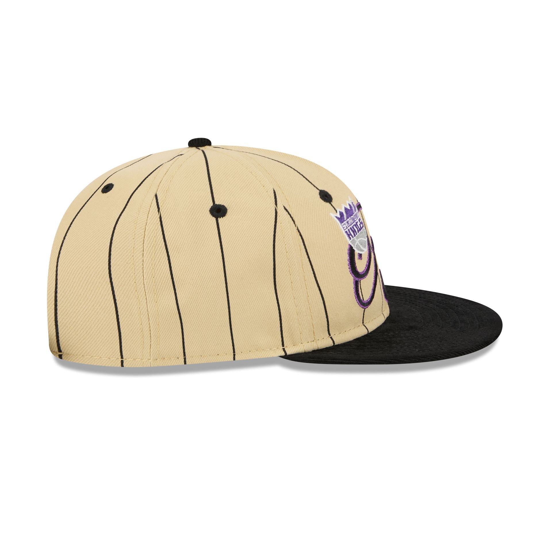 Sacramento Kings Pinstripe Script Retro Crown 9FIFTY Adjustable Hat - Image 5