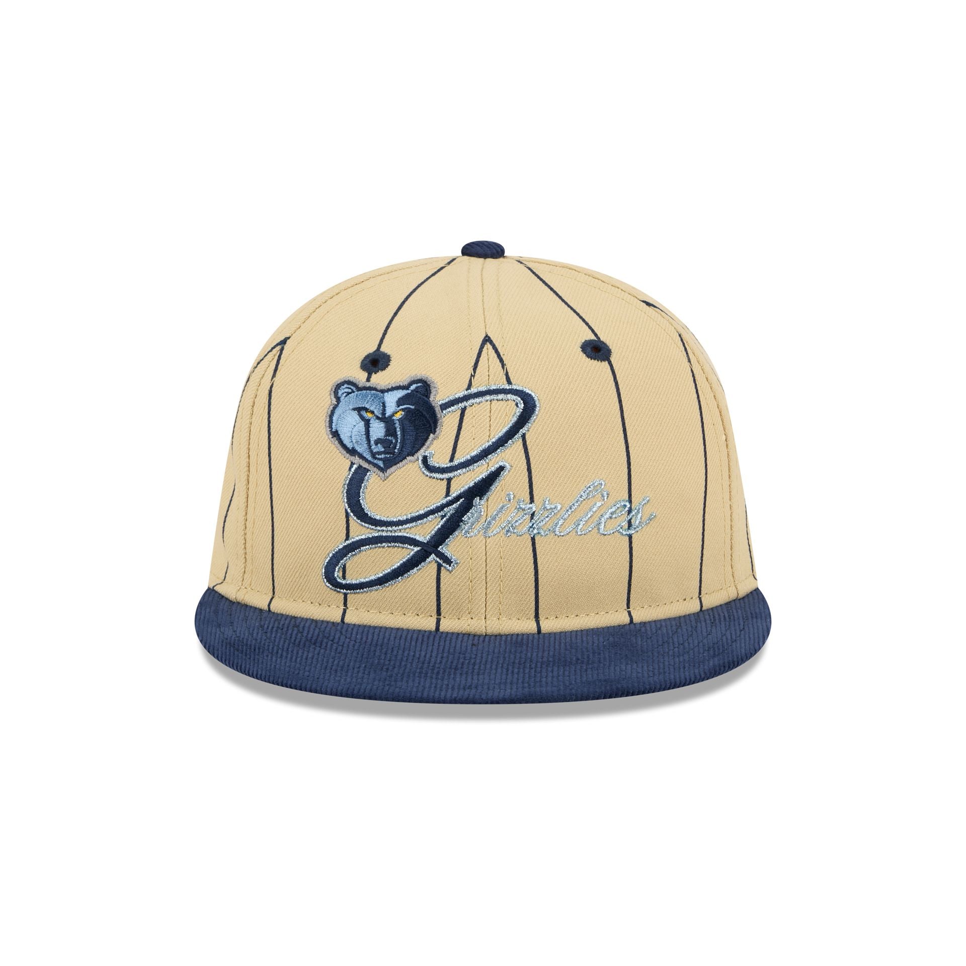 Memphis Grizzlies Pinstripe Script Retro Crown 9FIFTY Adjustable Hat - Image 2