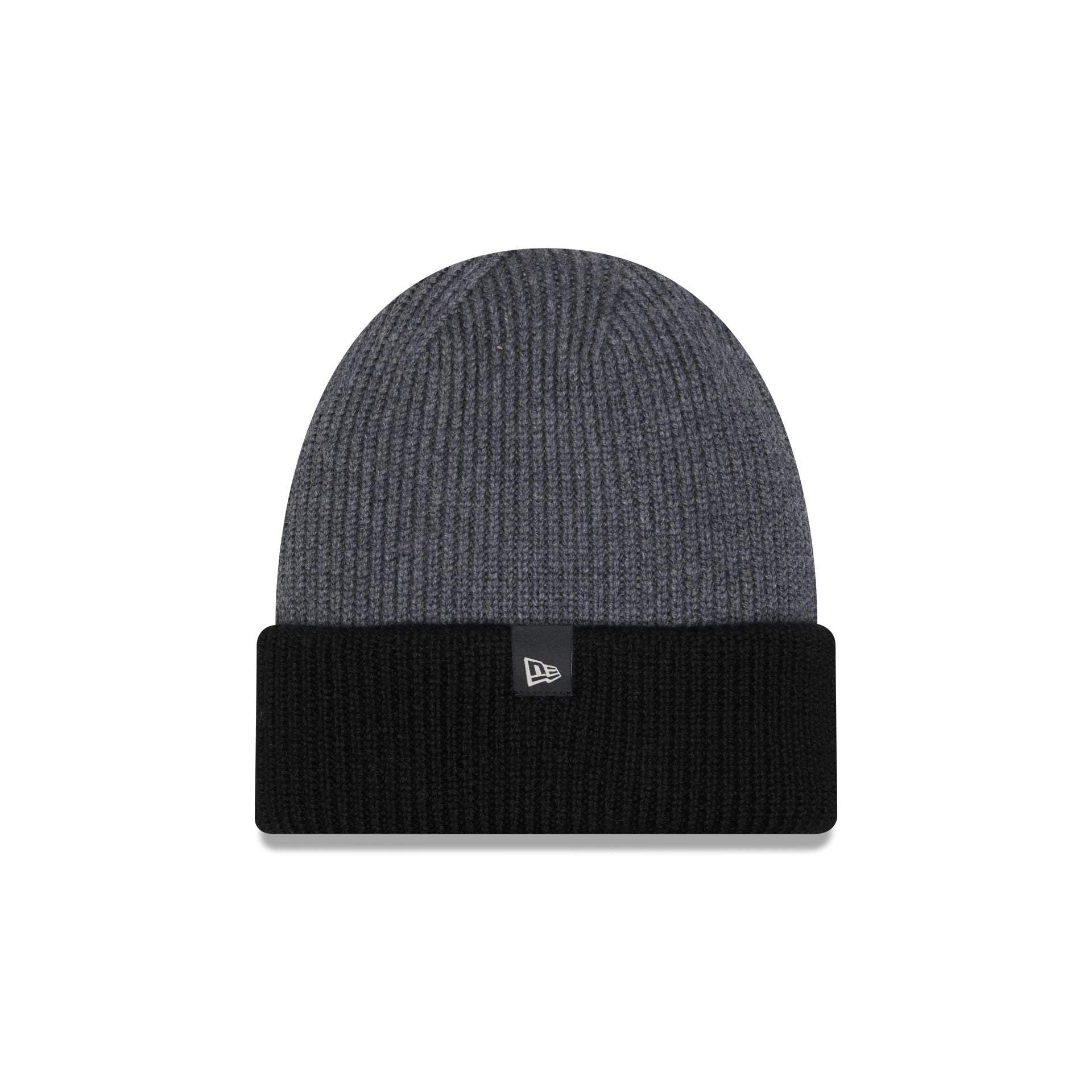 New Era Cap Merino Wool Color Block Gray Cuff Knit Hat - Image 2