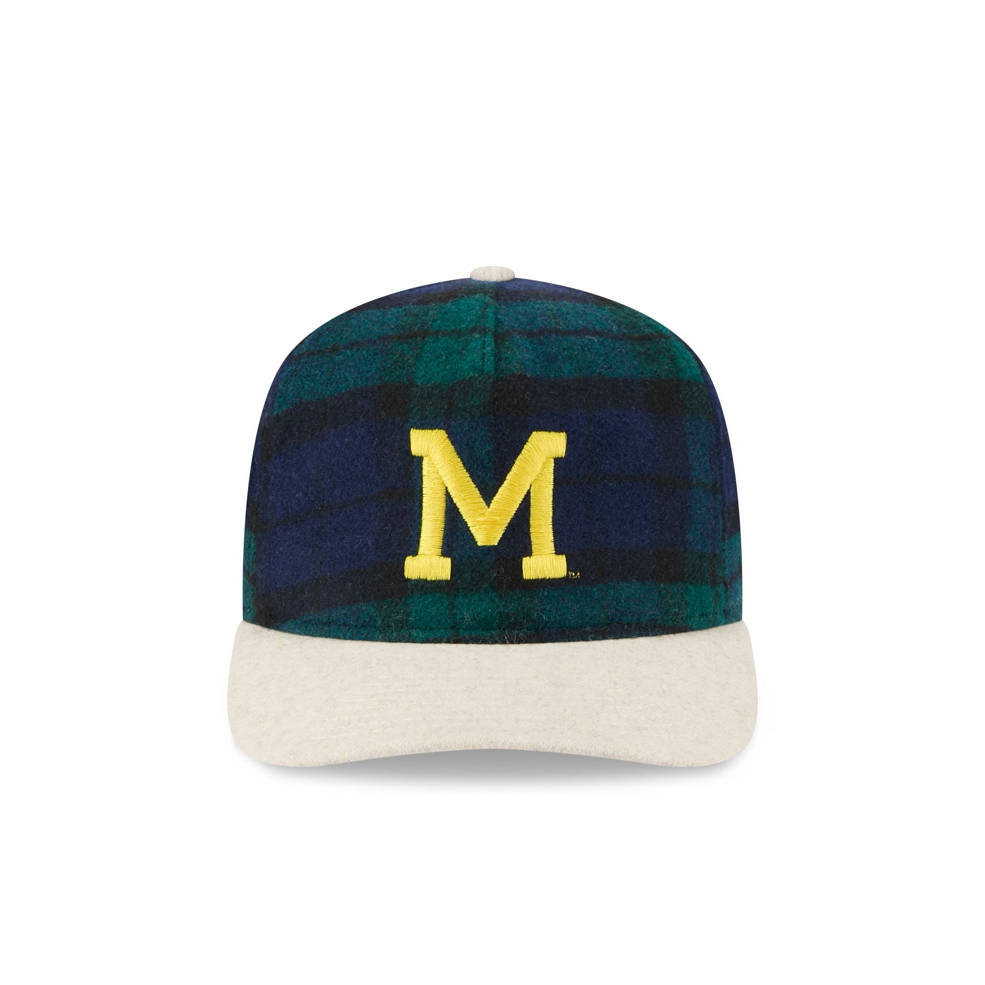 Michigan Wolverines Plaid Letterman 19TWENTY Adjustable Hat - Image 2