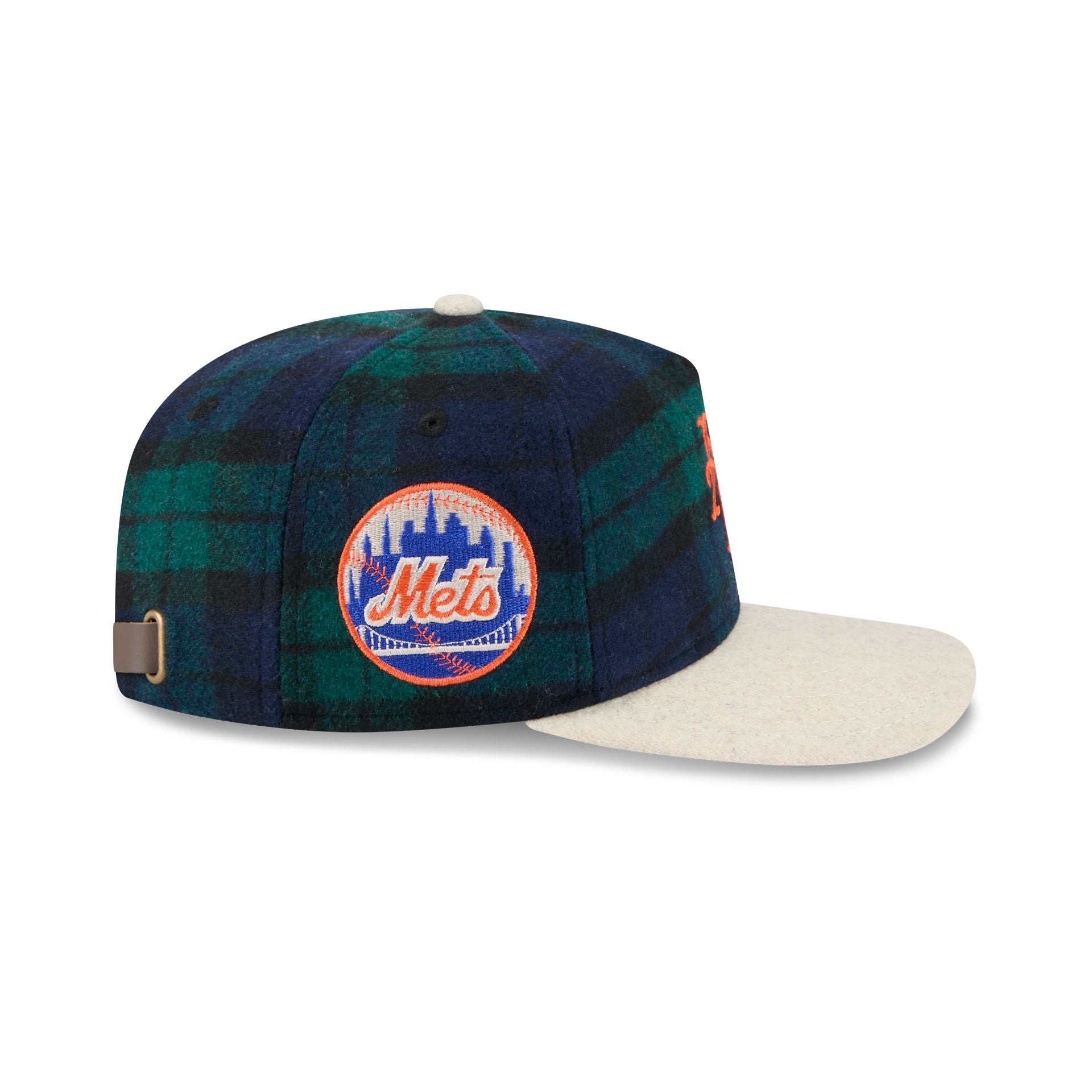New York Mets Plaid Letterman 19TWENTY Adjustable Hat - Image 4