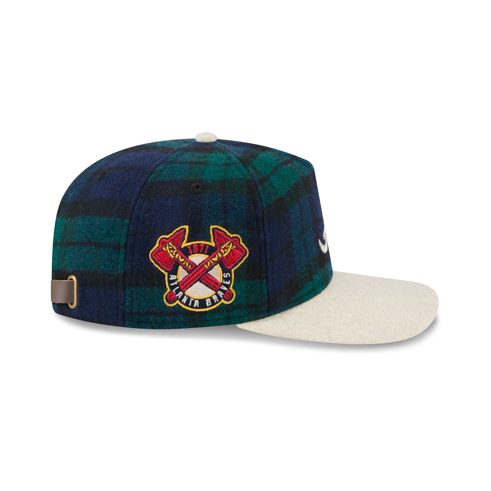 Atlanta Braves Plaid Letterman 19TWENTY Adjustable Hat - Image 4