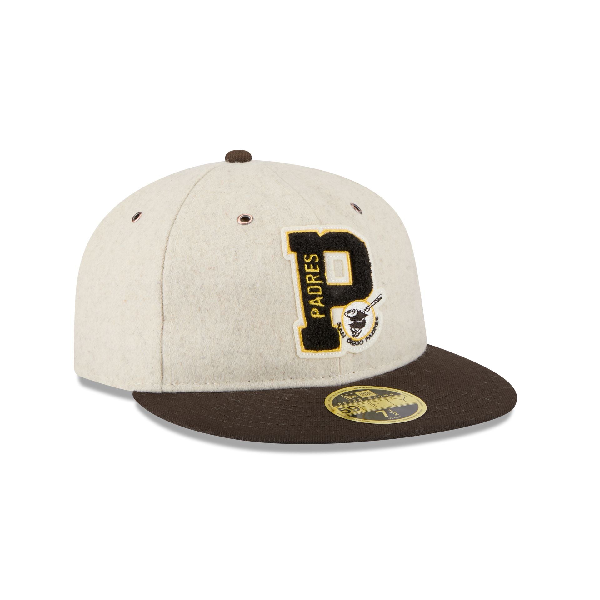 San Diego Padres Wool Letterman Retro Crown 59FIFTY Fitted Hat - Image 3