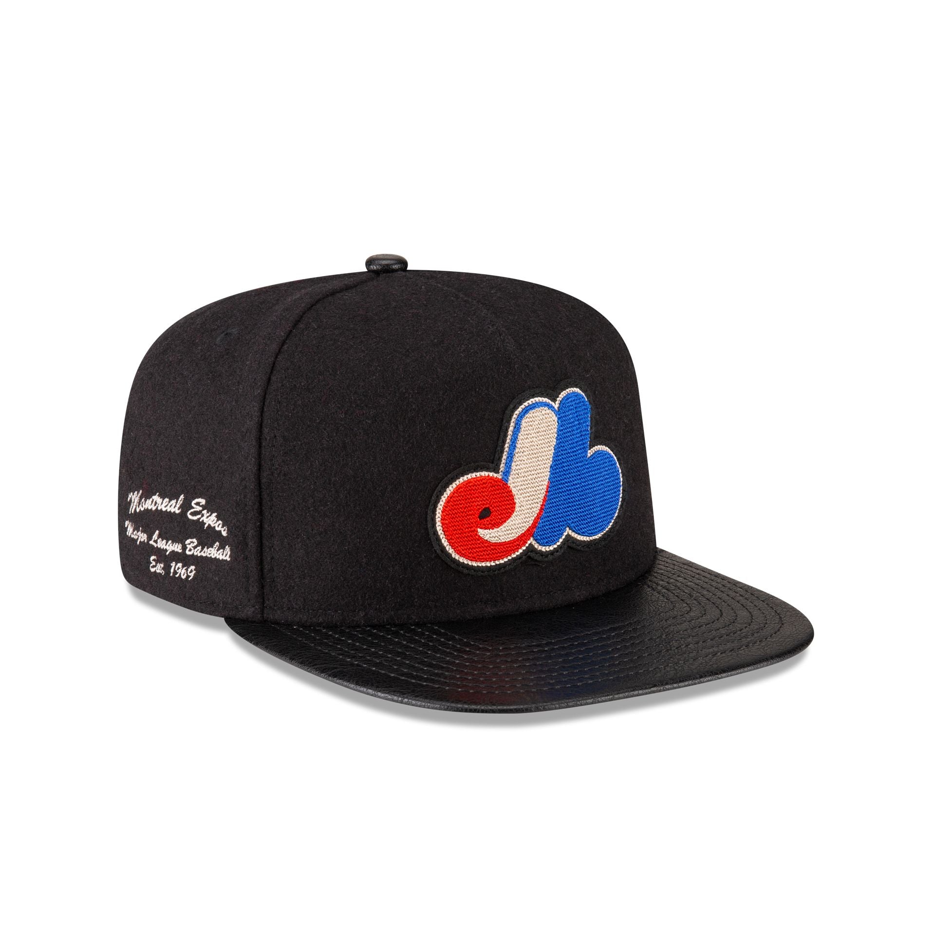 Montreal Expos Wool Letterman 9FIFTY A-Frame Snapback Hat