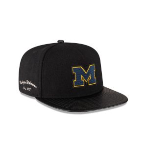 Michigan Wolverines Wool Letterman 9FIFTY A-Frame Snapback Hat