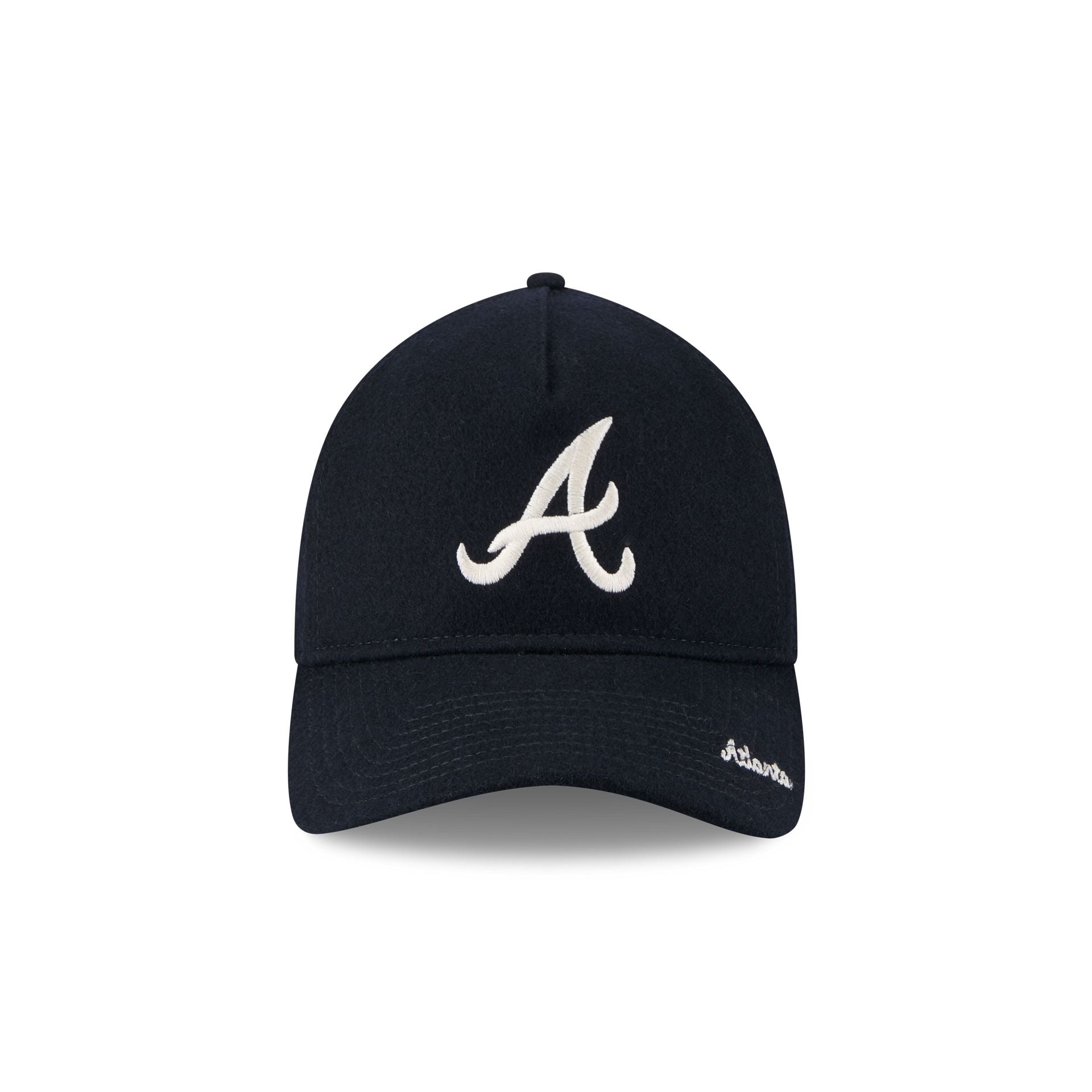 Atlanta Braves Wool Letterman 9TWENTY A-Frame Adjustable Hat Adjustable Hat - Image 2