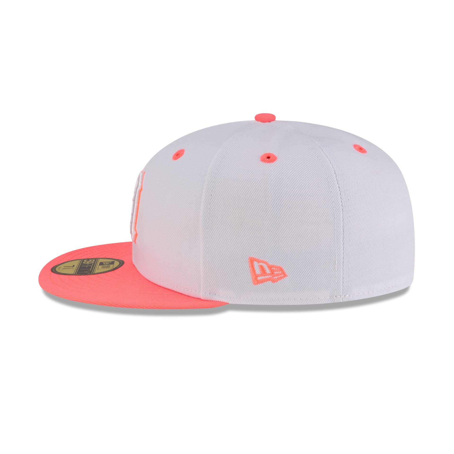 Miami Hurricanes Chrome Pink 59FIFTY Fitted Hat - Image 4
