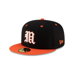 Miami Hurricanes Black 59FIFTY Fitted Hat
