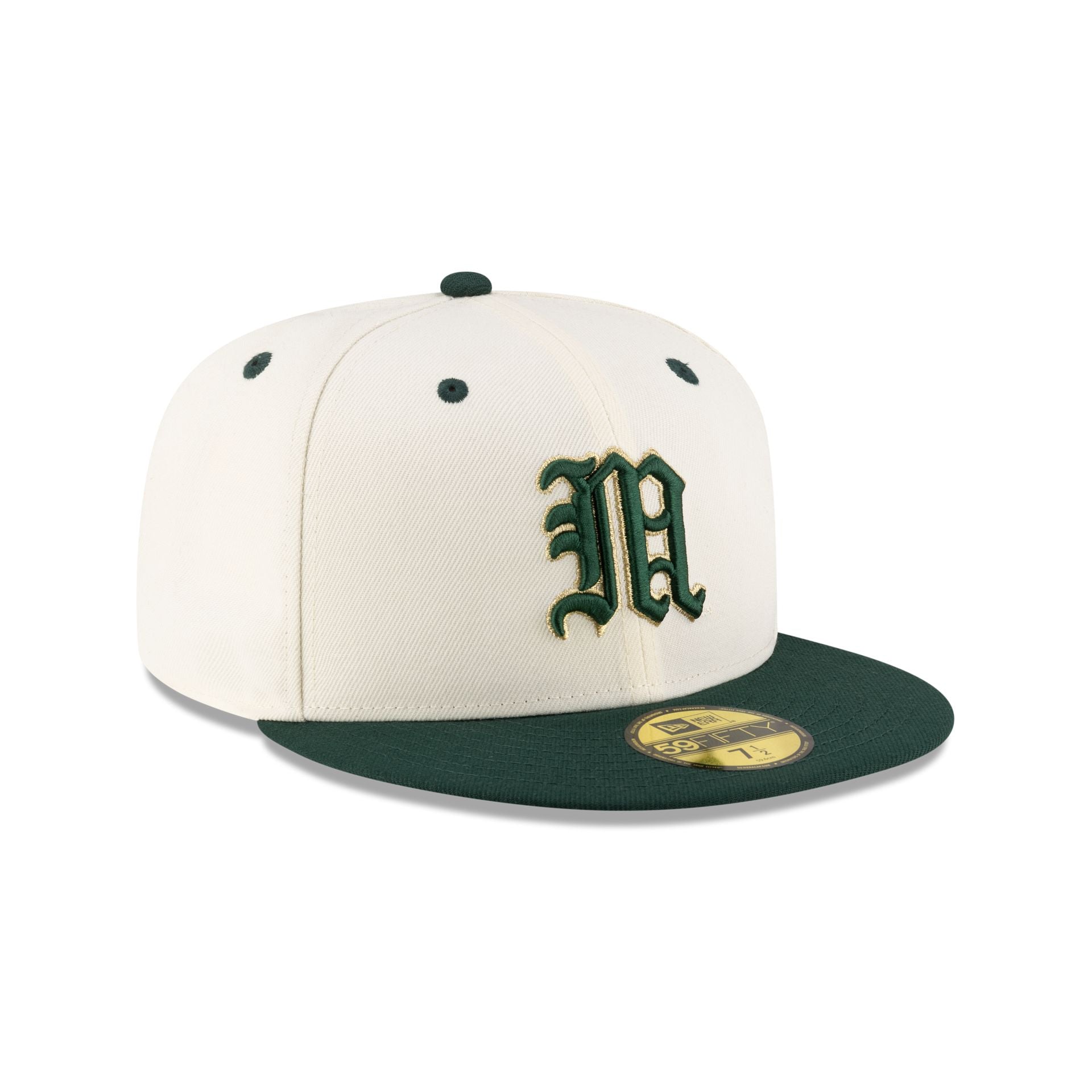 Miami Hurricanes Alt Chrome White 59FIFTY Fitted Hat - Image 3